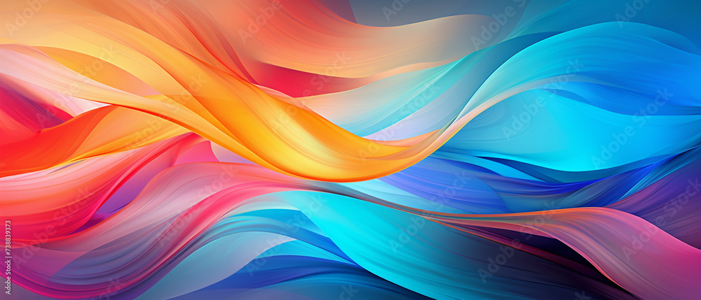 Vibrant and fluid digital artwork, showcasing a captivating swirling motion of various mesmerizing colors.