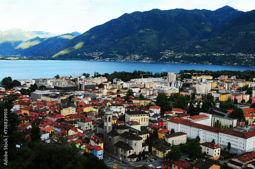 Panoramic view of Locarnoand Lake Maggiore | Locarno und das Lago Maggiore