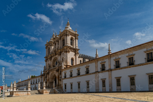 View of Alcobaca monastery in Portugal photo