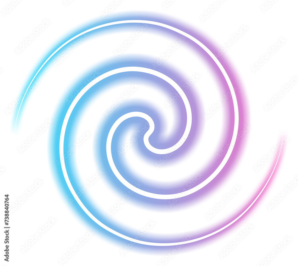 Glowing Swirl Neon Glowing Swirl Neon