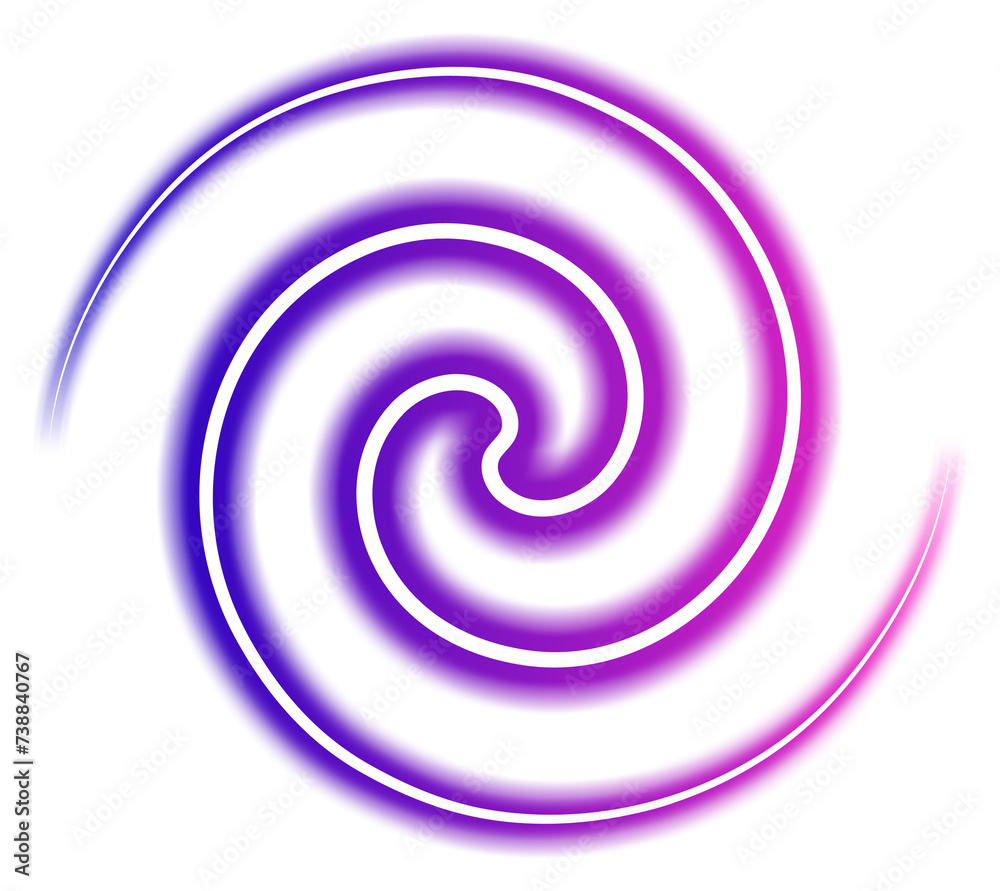 Glowing Swirl Neon Glowing Swirl Neon