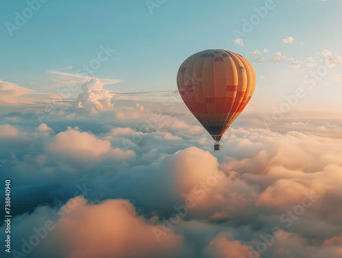 Hot Air Balloon In the Sky