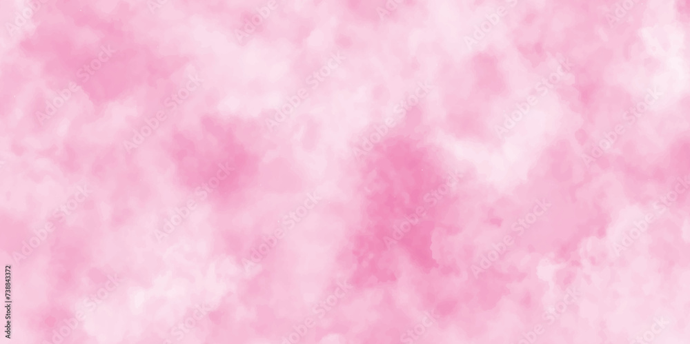 hand painted soft and  light cloudy watercolor background, watercolor stain of  pink paint with washes of watercolor, aquarelle paint paper textured canvas of pink soft color stains and splashes.