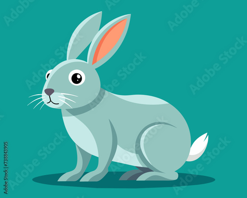 rabbit bunny coney cony hare lagomorph lapin animal pet vector illustration cartoon pretty cute perfect beautiful amazing