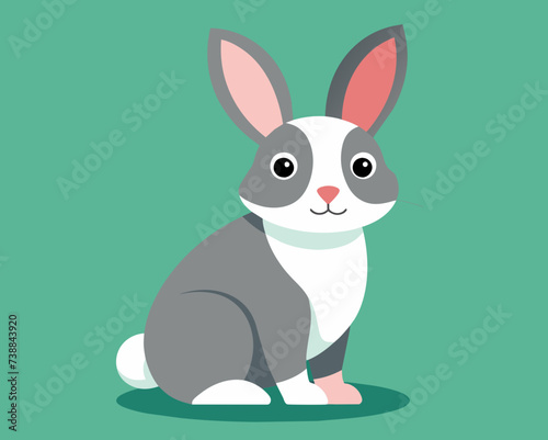 rabbit bunny coney cony hare lagomorph lapin animal pet vector illustration cartoon pretty cute perfect beautiful amazing