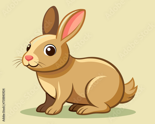 rabbit bunny coney cony hare lagomorph lapin animal pet vector illustration cartoon pretty cute perfect beautiful amazing