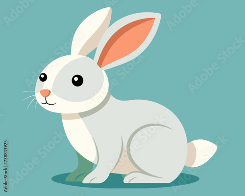 rabbit bunny coney cony hare lagomorph lapin animal pet vector illustration cartoon pretty cute perfect beautiful amazing