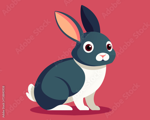 rabbit bunny coney cony hare lagomorph lapin animal pet vector illustration cartoon pretty cute perfect beautiful amazing