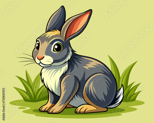 rabbit bunny coney cony hare lagomorph lapin animal pet vector illustration cartoon pretty cute perfect beautiful amazing