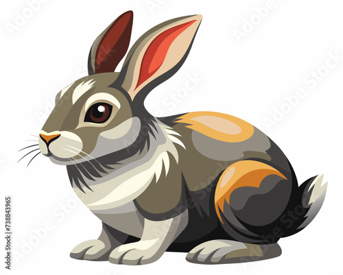 rabbit bunny coney cony hare lagomorph lapin animal pet vector illustration cartoon pretty cute perfect beautiful amazing
