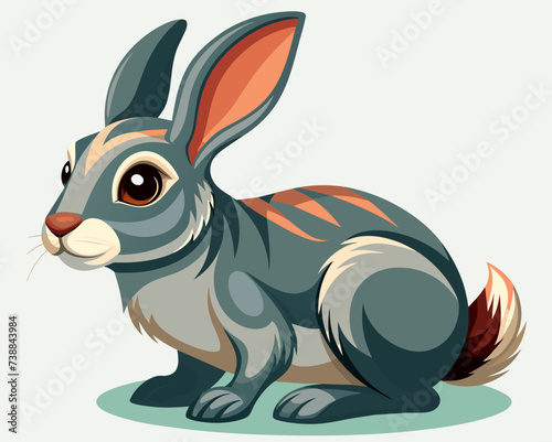 rabbit bunny coney cony hare lagomorph lapin animal pet vector illustration cartoon pretty cute perfect beautiful amazing