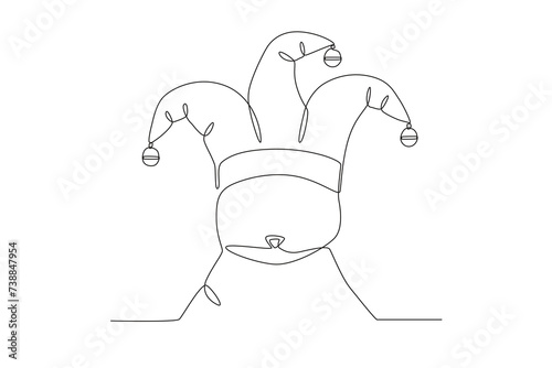 The hat often worn by clowns