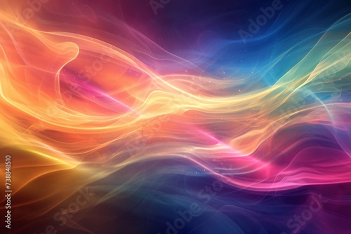 a colorful smoke in a dark background