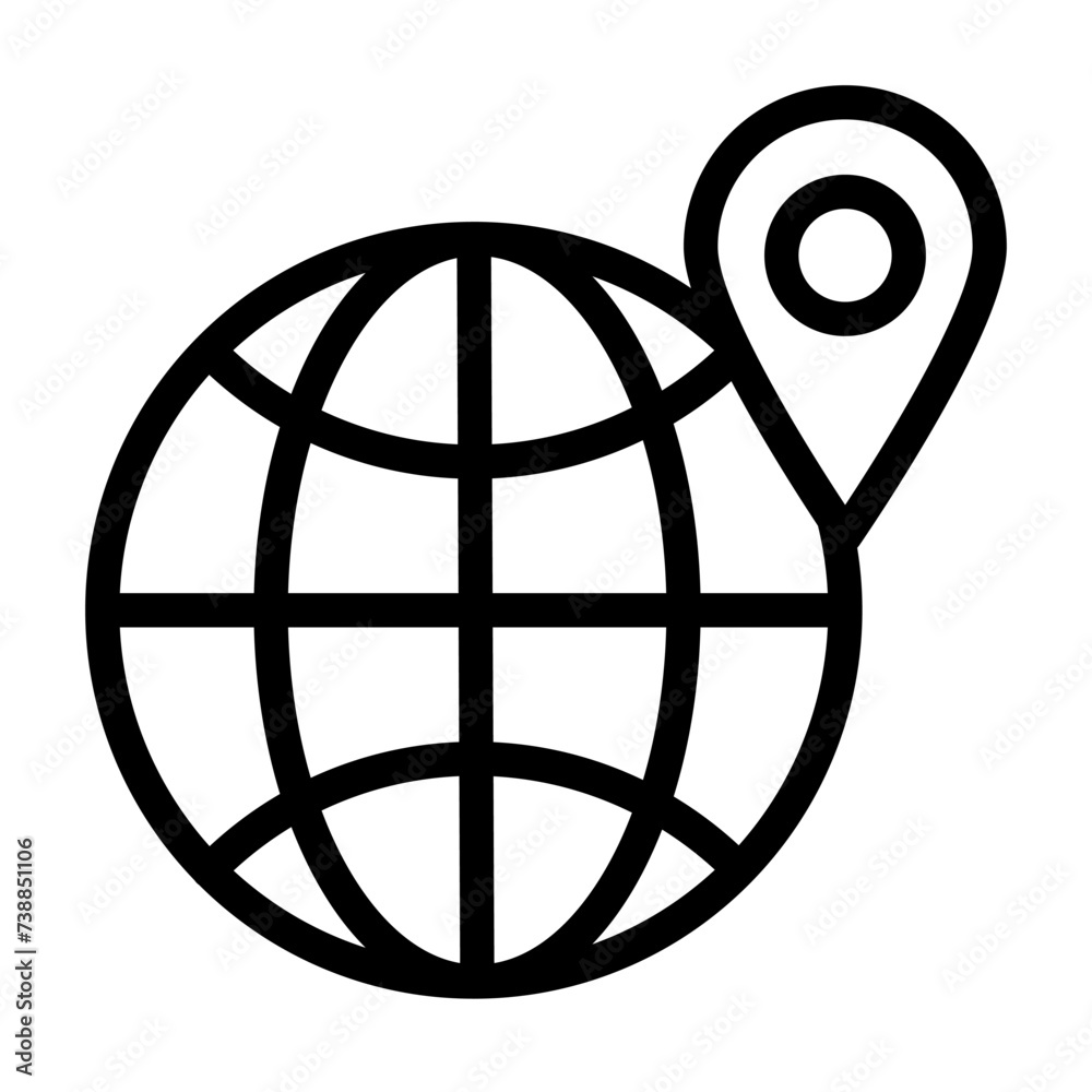 pin location of tour and travel outline icon sets pin location of tour and travel outline icon sets