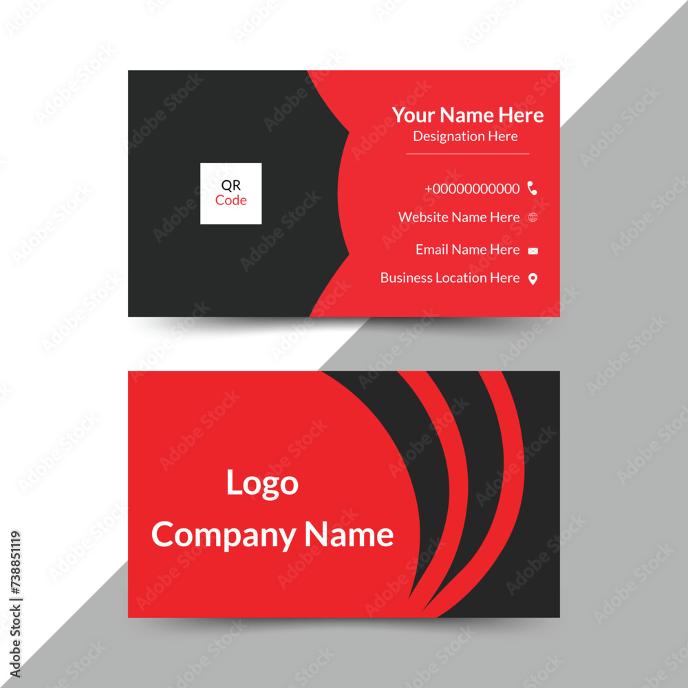 Fototapeta premium Business card,Business card Design,Double sided Business card,Double sided Business card Design,Creative Business card,Creative Business card Design,Business card Template,Business card Design Templat