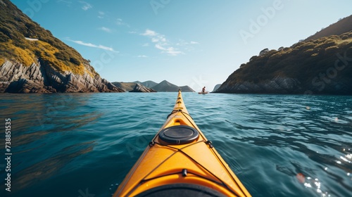a kayak in the water photo