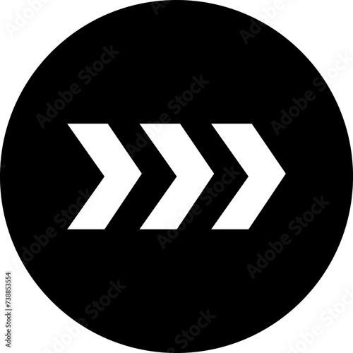 Swipe Vector icon that can easily modify or edit, Right Arrow Vector, modern design. isolated on transparent background, used for mobile app, web sites, logo design or ui.