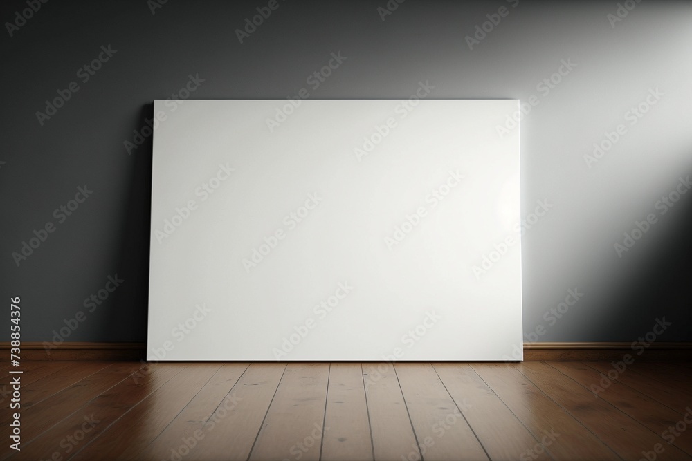 Large Artist Studio with Very Large Blank Canvas Large Artist Studio with Very Large Blank Canvas