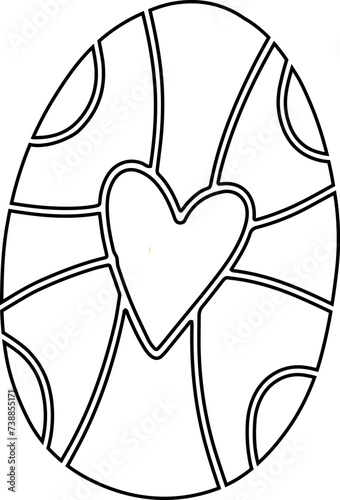 Easter egg doodle for the holiday.