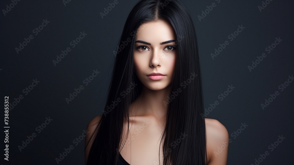 Hair. Beautiful Brunette Girl. Healthy Long Hair. Beauty Model Woman. Hairstyle Hair. Beautiful Brunette Girl. Healthy Long Hair. Beauty Model Woman. Hairstyle