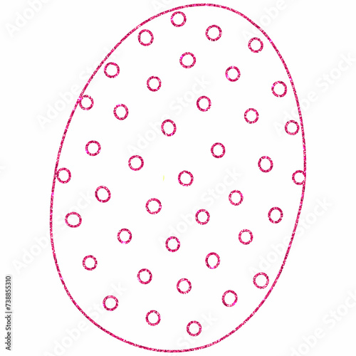  Pink Easter egg for the holiday.