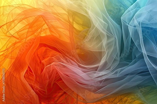 abstract colorful background. Background. The texture of silk. Wavy silk of multicolored color.