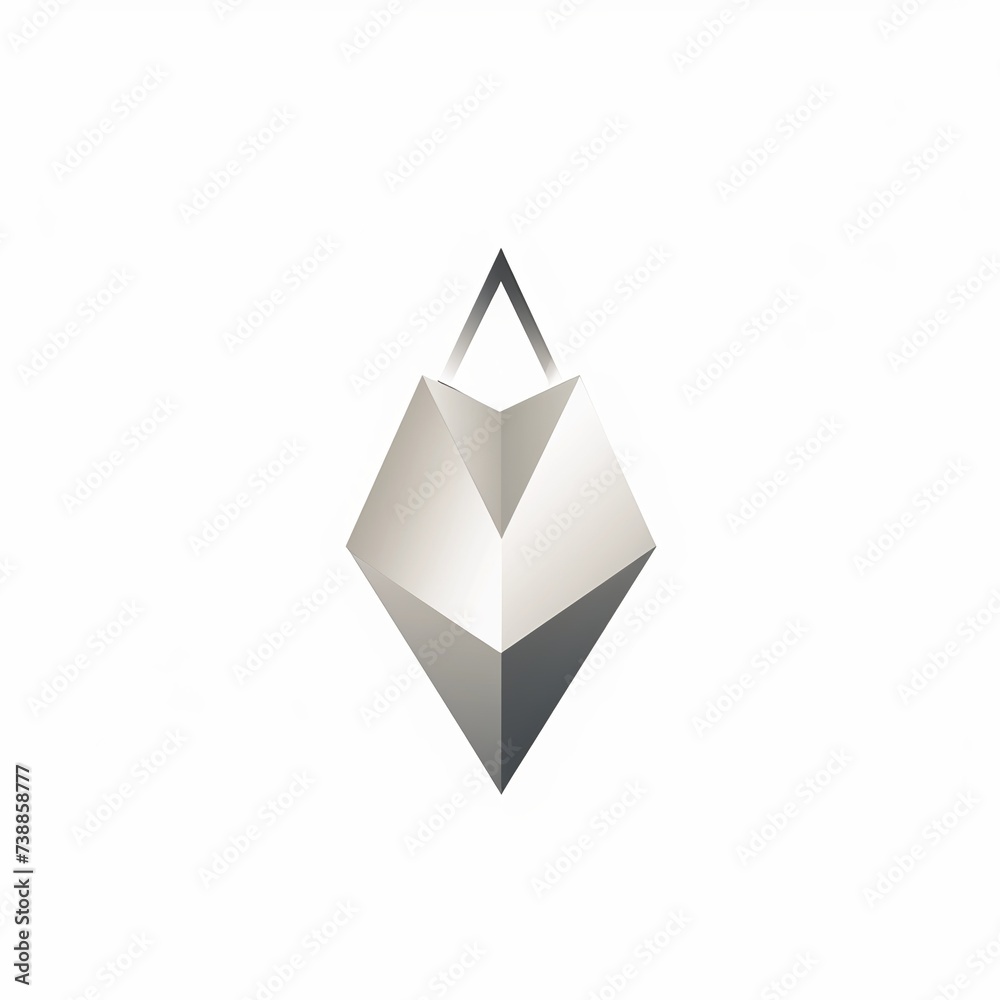 Abstract Geometric Shape in Monochromatic Tones Abstract Geometric Shape in Monochromatic Tones