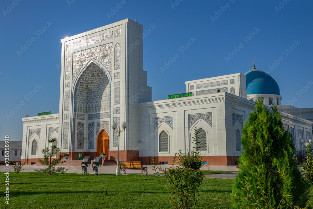 White Mosque (Minor) on a sunny day. Tashkent, Uzbekistan