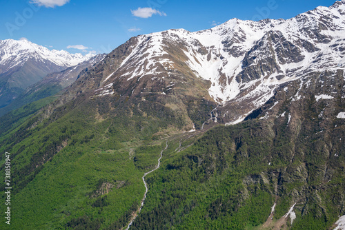 A picturesque mountain landscape. Elbrus region, Kabardino-Balkaria photo