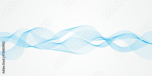 Fototapeta Naklejka Na Ścianę i Meble -  Abstract colorful wave modern soft luxury texture with smooth and clean vector subtle background illustration.	