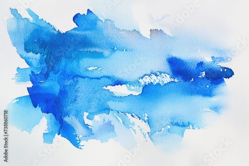 Abstract light blue watercolor for background