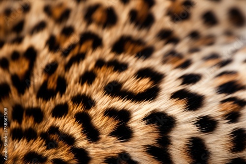 leopard fur macro shot, natural texture. AI Generated