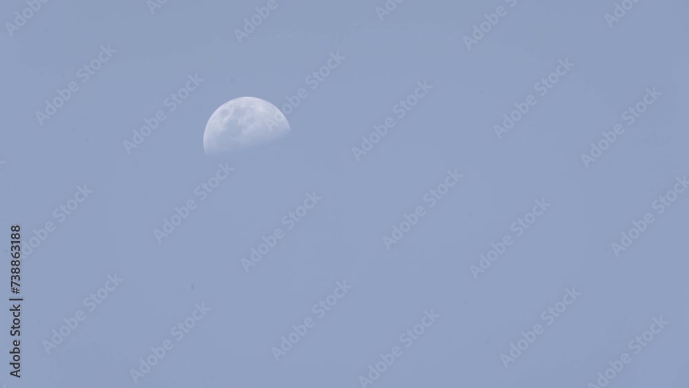 Moving moon , super close up view Moving moon , super close up view