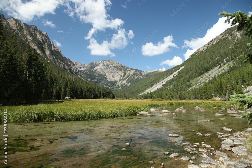 Slough Lake in Beartooth Mountains, Montana