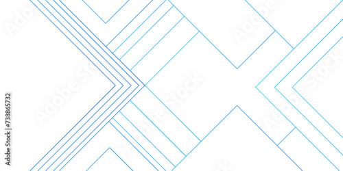 Abstract Blue Geometric squares with modern technology design. Futuristic digital landscape with lines. Concept for dynamic websites, striking posters, and business booklets.