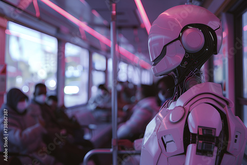 Robot on a Subway