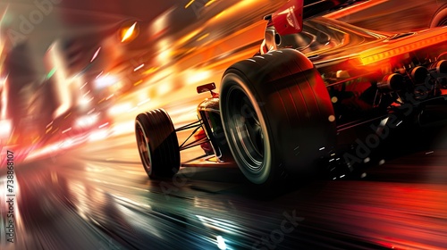 Racing car posters. Car race banner. background  © Ilmi
