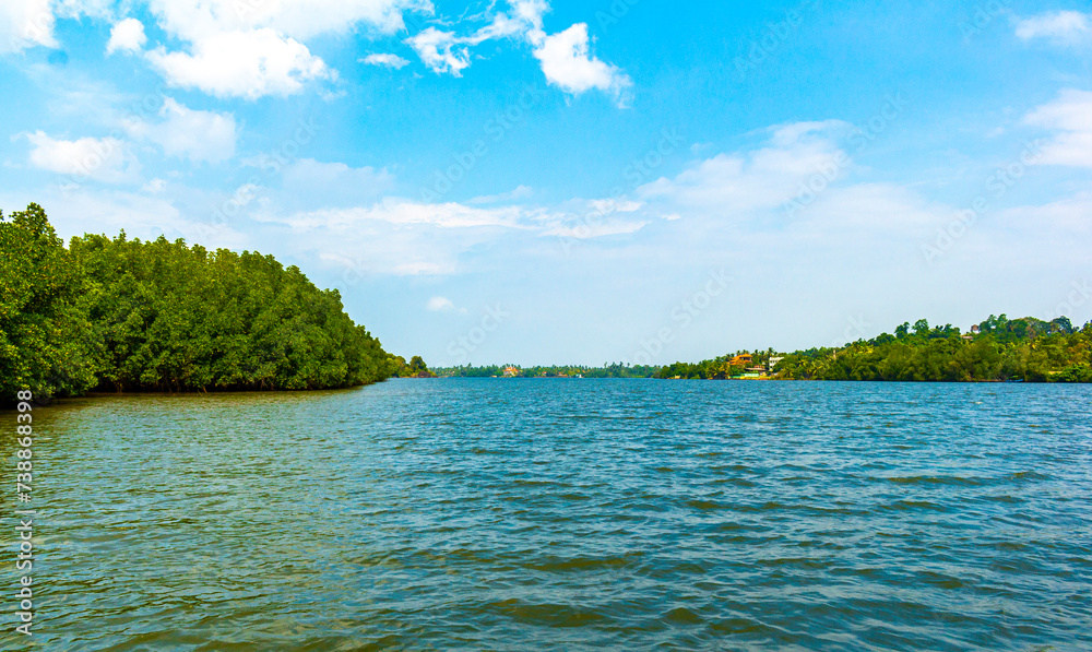 Boat safari through mangrove jungle Bentota Ganga River Bentota Beach Sri Lanka. Boat safari through mangrove jungle Bentota Ganga River Bentota Beach Sri Lanka.