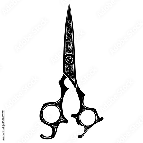 Silhouette shaving scissors black color only
