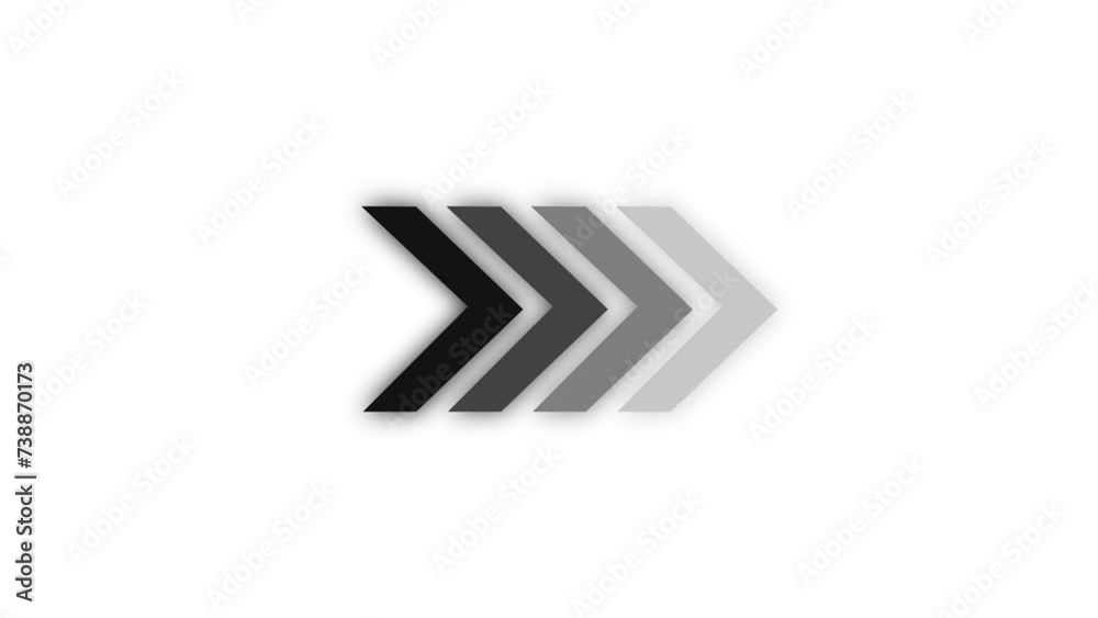 Abstract glowing arrow loading animation background. Abstract glowing arrow loading animation background.