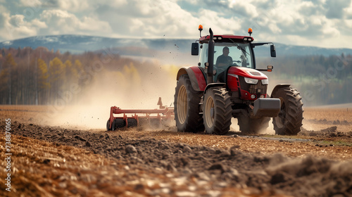 tractor in the field © The Stock Photo Girl