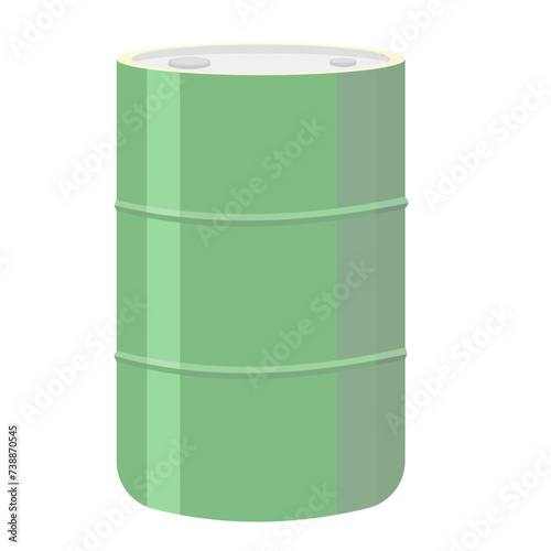緑のドラム缶のイラスト