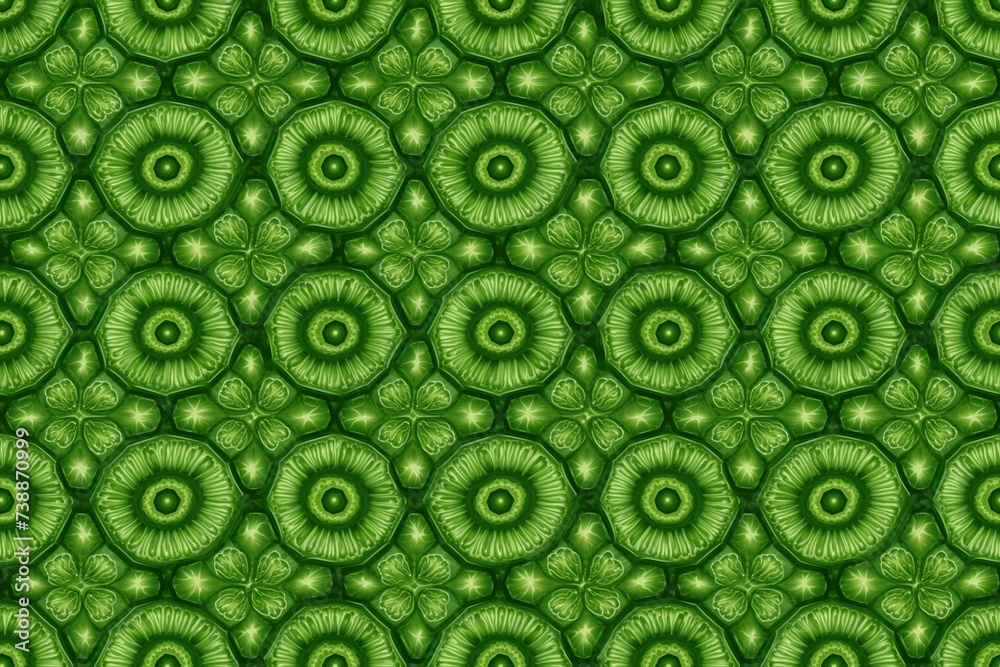 Seamless pattern of green kiwi slices forming a vibrant background Seamless pattern of green kiwi slices forming a vibrant background