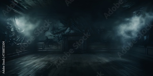 Creating an eerie atmosphere in a mysterious abandoned room. Concept Abandoned Room  Eerie Atmosphere  Mystery  Dark Corners  Haunting Ambiance
