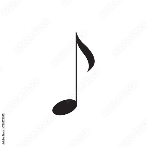 musical note, on a white background