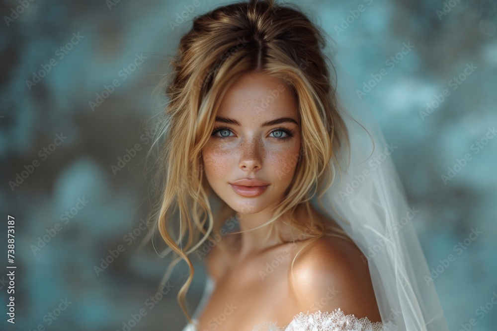 Bride Excited on Wedding Day Bride Excited on Wedding Day