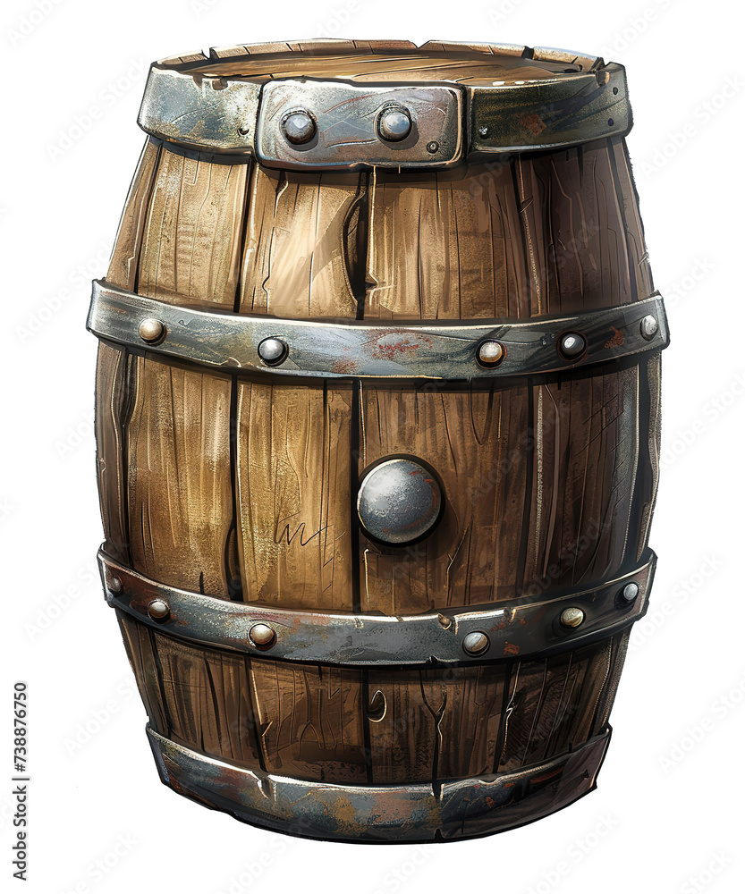 Obraz premium illustration of beer barrel for celebrate st patrick day ai generated
