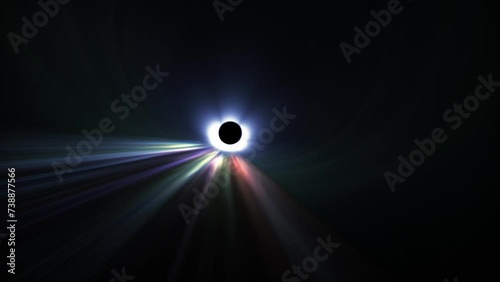 Dark vortex light streaks light speed abstract blackhole Seamless looping UHD 4K animated background