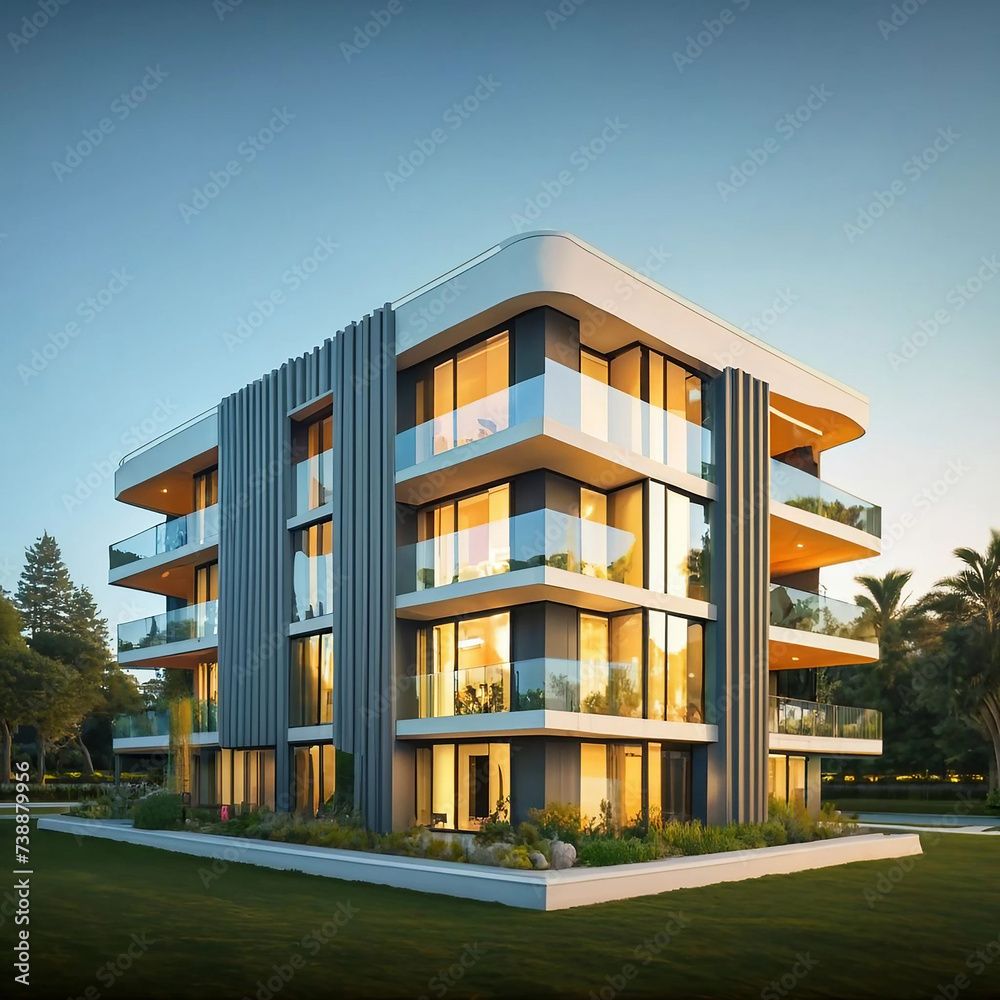 A priceable hotel with nice buildings and nice exterior designs- ai generated A priceable hotel with nice buildings and nice exterior designs- ai generated