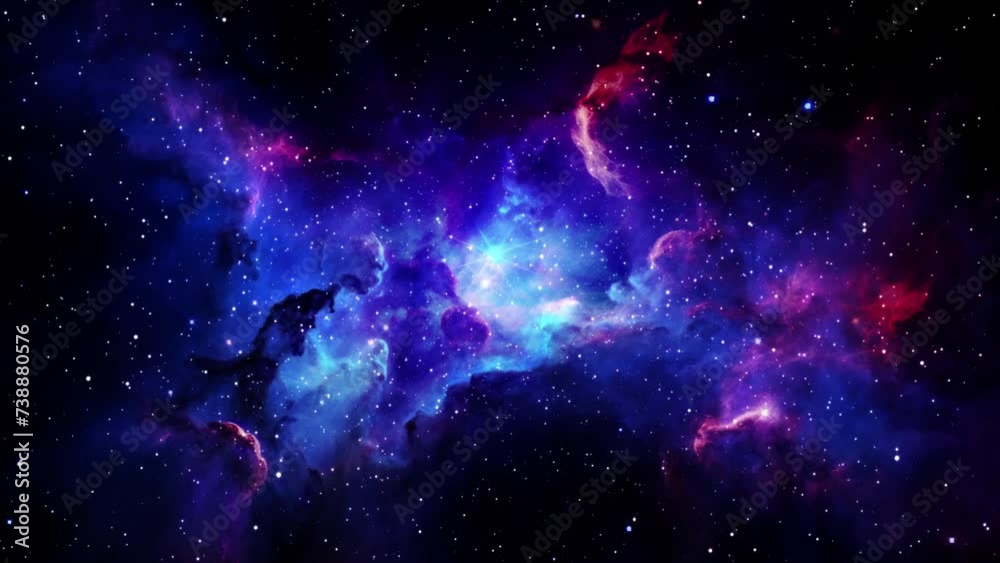 colorful cosmic nebula galaxy space background
